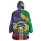 Personalized Brazil Haiti 2026 World Football Wearable Blanket Hoodie Come On Boys