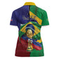 Personalized Brazil Haiti 2026 World Football Women Polo Shirt Come On Boys
