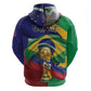 Personalized Brazil Haiti 2026 World Football Zip Hoodie Come On Boys