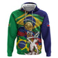 Personalized Brazil Haiti 2026 World Football Zip Hoodie Come On Boys