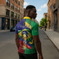 Personalized Brazil Haiti 2026 World Football Zipper Polo Shirt Come On Boys