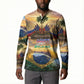 Personalized Brazil Haiti Button Sweatshirt Heritage Landscape