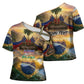 Personalized Brazil Haiti Cross Shoulder Shirt Heritage Landscape
