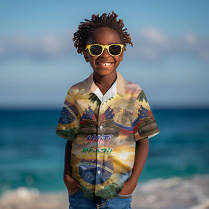 Personalized Brazil Haiti Kid Hawaiian Shirt Heritage Landscape