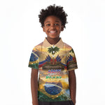 Personalized Brazil Haiti Kid Polo Shirt Heritage Landscape