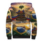 Personalized Brazil Haiti Sherpa Hoodie Heritage Landscape