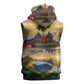 Personalized Brazil Haiti Sleeveless Zip Hoodie Heritage Landscape