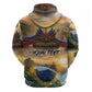 Personalized Brazil Haiti Zip Hoodie Heritage Landscape
