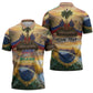Personalized Brazil Haiti Zipper Polo Shirt Heritage Landscape
