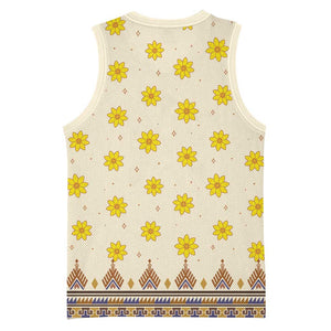 Enkutatash Dashiki Adey Abeba Pattern Basketball Jersey - African Pride