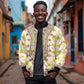 Enkutatash Dashiki Adey Abeba Pattern Bomber Jacket
