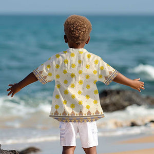 Enkutatash Dashiki Adey Abeba Pattern Kid Hawaiian Shirt