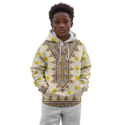 Enkutatash Dashiki Adey Abeba Pattern Kid Hoodie