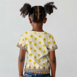 Enkutatash Dashiki Adey Abeba Pattern Kid T shirt