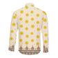 Enkutatash Dashiki Adey Abeba Pattern Long Sleeve Button Shirt