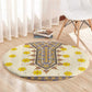Enkutatash Dashiki Adey Abeba Pattern Round Carpet