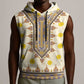 Enkutatash Dashiki Adey Abeba Pattern Sleeveless Hoodie - African Pride