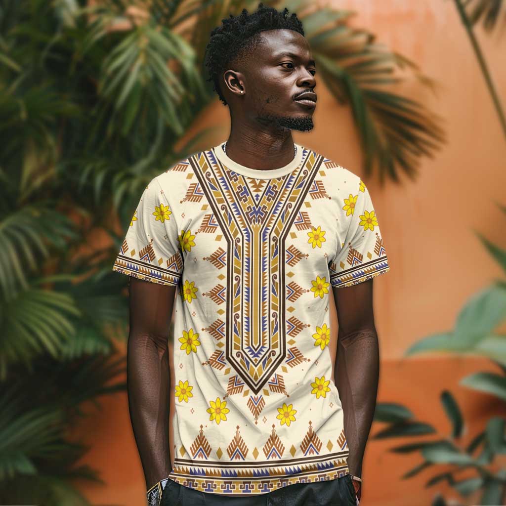 Enkutatash Dashiki Adey Abeba Pattern T shirt