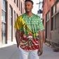 Ethiopia Christmas Baseball Jersey - Melkam Gena with African Pattern