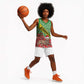Ethiopia Christmas Basketball Jersey - Melkam Gena with African Pattern - African Pride