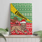 Ethiopia Christmas Canvas Wall Art - Melkam Gena with African Pattern
