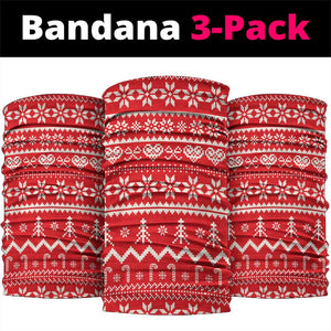 Ethiopia Christmas Neck Gaiter - Melkam Gena with African Pattern - African Pride