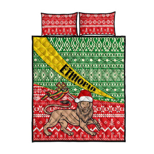 Ethiopia Christmas Quilt Bed Set - Melkam Gena with African Pattern