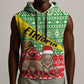 Ethiopia Christmas Sleeveless Zip Hoodie - Melkam Gena with African Pattern - African Pride