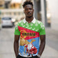 Custom Eritrea Christmas Polo Shirt with Santa Claus and Dromedary Camel