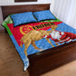 Eritrea Christmas Quilt Bed Set with Santa Claus and Dromedary Camel