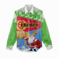 Custom Eritrea Christmas Women Casual Shirt with Santa Claus and Dromedary Camel LT01