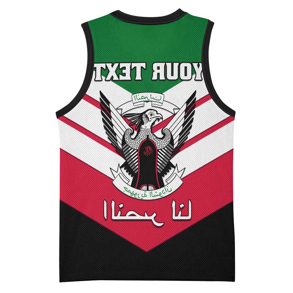 Sudan Independence Day Basketball Jersey with Sudanese Secretary Bird - African Pride
