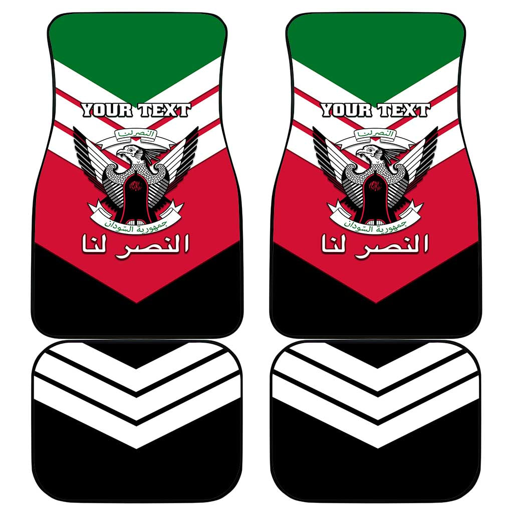Sudan Independence Day Car Mats with Sudanese Secretary Bird