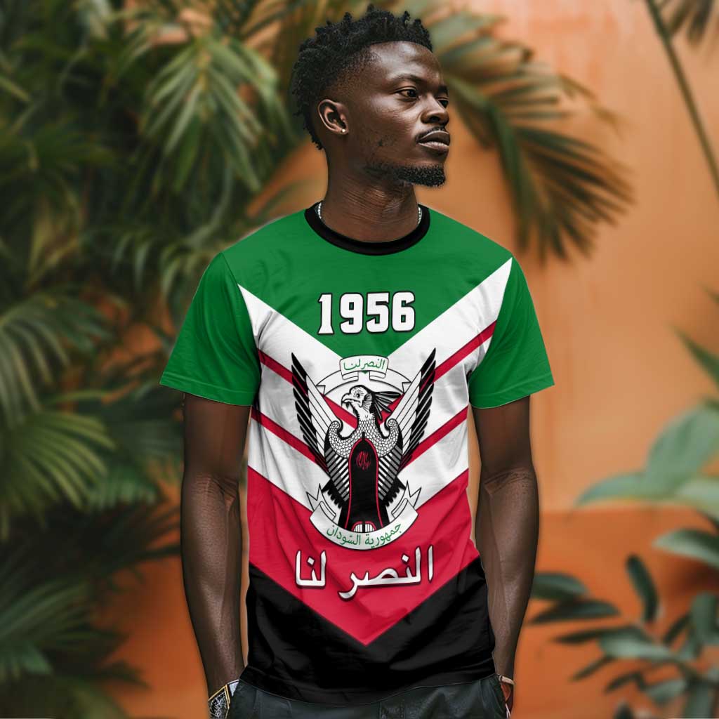 Sudan Independence Day T shirt with Sudanese Secretary Bird