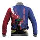 Personalised Afro Haiti Le Marron Inconnu Baseball Jacket Dashiki Mix Polynesian Pattern