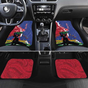 Personalised Afro Haiti Le Marron Inconnu Car Mats Dashiki Mix Polynesian Pattern