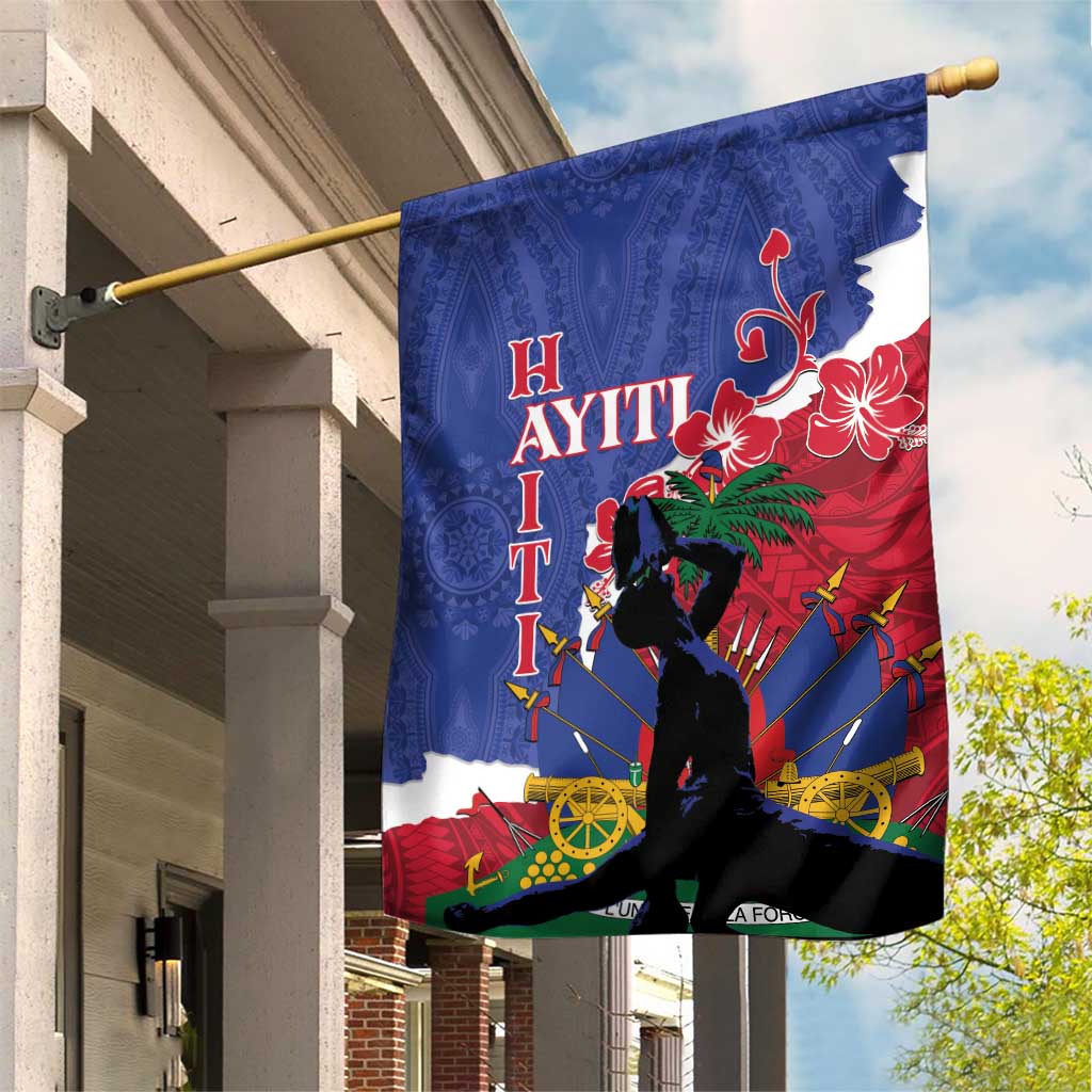 Personalised Afro Haiti Le Marron Inconnu Garden Flag Dashiki Mix ...