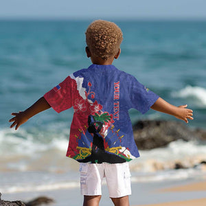 Personalised Afro Haiti Le Marron Inconnu Kid Hawaiian Shirt Dashiki Mix Polynesian Pattern