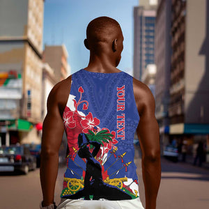 Personalised Afro Haiti Le Marron Inconnu Men Tank Top Dashiki Mix Polynesian Pattern