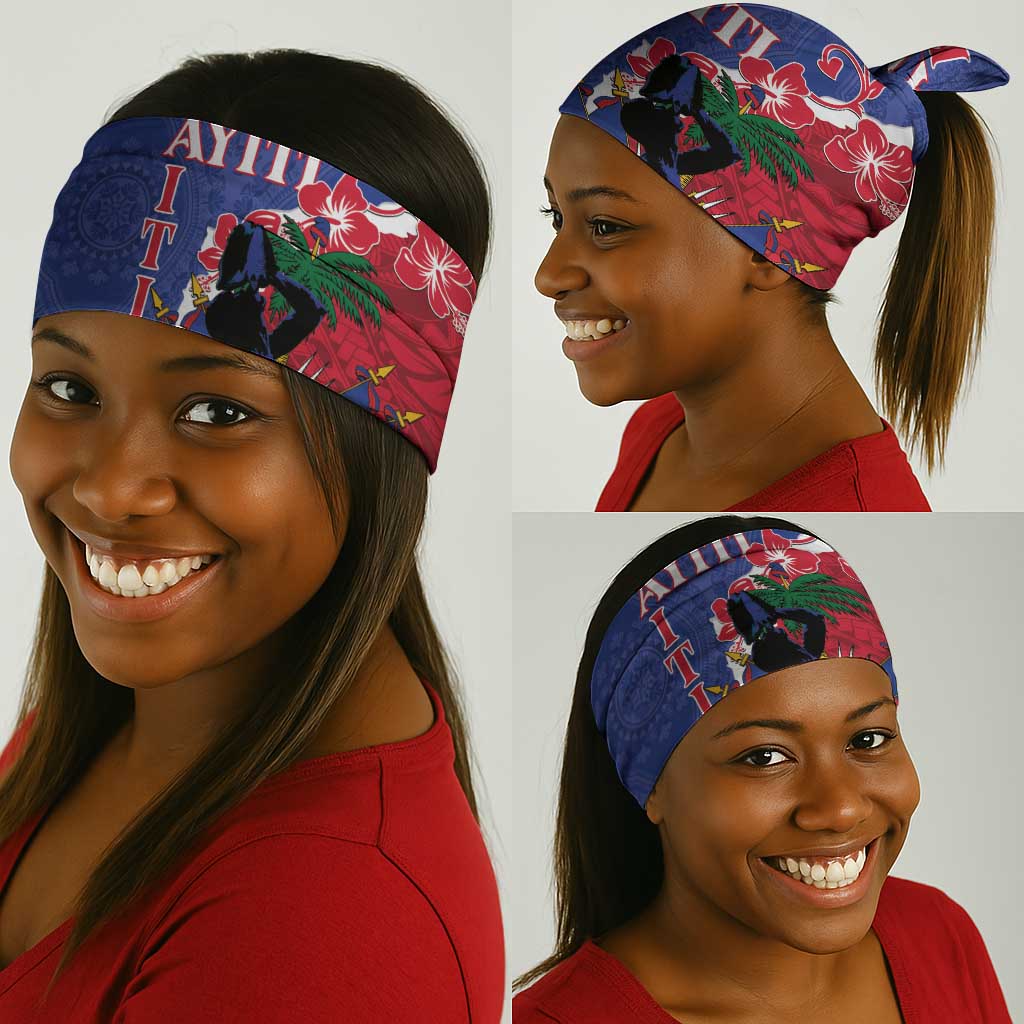 Afro Haiti Le Marron Inconnu Neck Gaiter Dashiki Mix Polynesian Pattern LT01