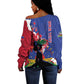 Personalised Afro Haiti Le Marron Inconnu Off Shoulder Sweater Dashiki Mix Polynesian Pattern