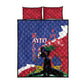 Personalised Afro Haiti Le Marron Inconnu Quilt Bed Set Dashiki Mix Polynesian Pattern