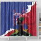 Personalised Afro Haiti Le Marron Inconnu Shower Curtain Dashiki Mix Polynesian Pattern