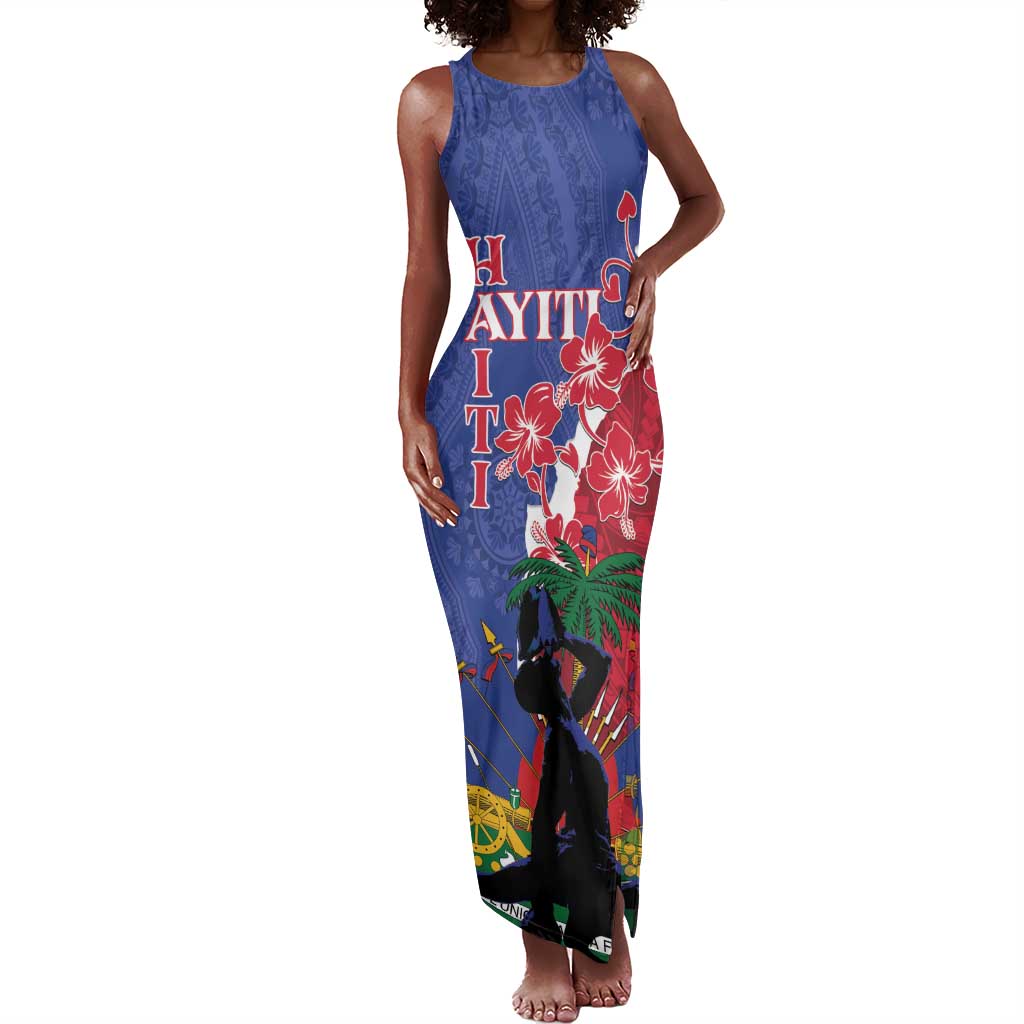 Personalised Afro Haiti Le Marron Inconnu Tank Maxi Dress Dashiki Mix ...