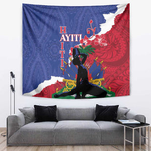 Personalised Afro Haiti Le Marron Inconnu Tapestry Dashiki Mix Polynesian Pattern
