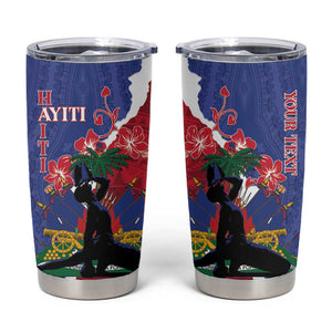 Personalised Afro Haiti Le Marron Inconnu Tumbler Cup Dashiki Mix Polynesian Pattern