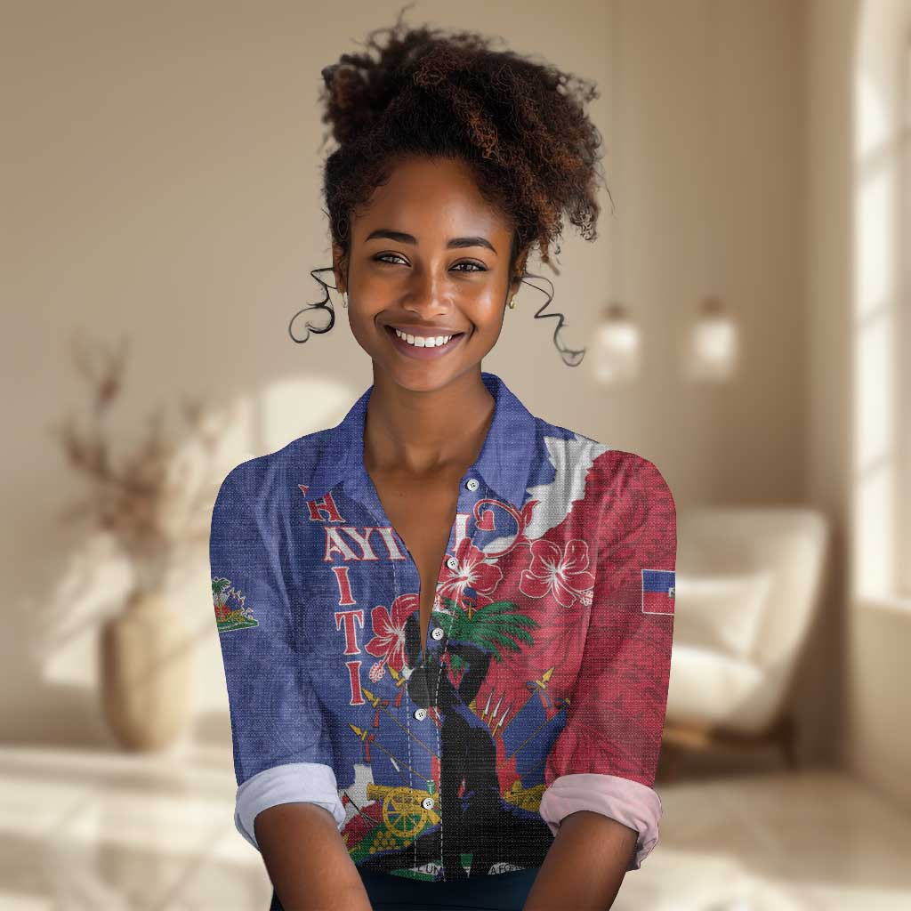 Personalised Afro Haiti Le Marron Inconnu Women Casual Shirt Dashiki ...