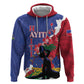 Personalised Afro Haiti Le Marron Inconnu Zip Hoodie Dashiki Mix Polynesian Pattern