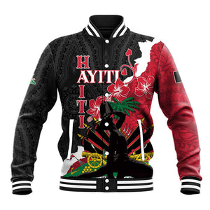 Personalised Afro Ayiti Neg Marron Baseball Jacket Dashiki Mix Polynesian Pattern