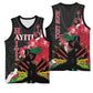Personalised Afro Ayiti Neg Marron Basketball Jersey Dashiki Mix Polynesian Pattern - African Pride